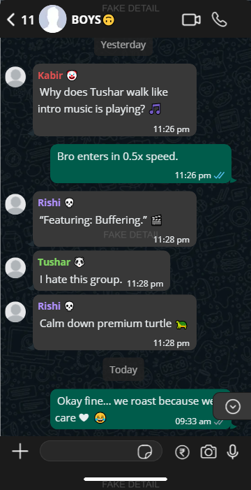 Friend Group chat image