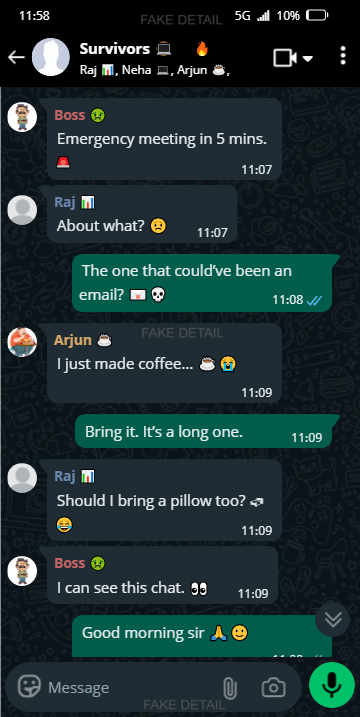 Friend Group chat image