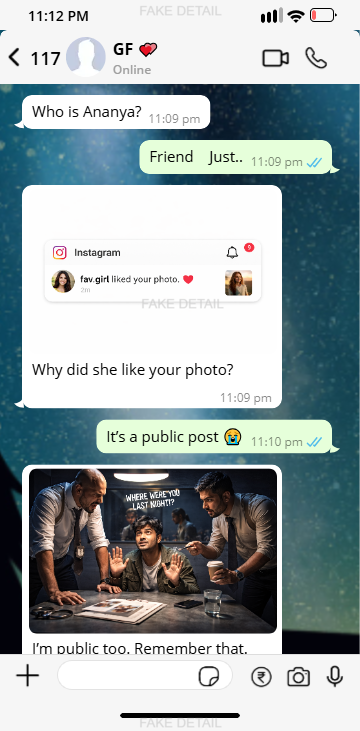 GF BF funny chat image