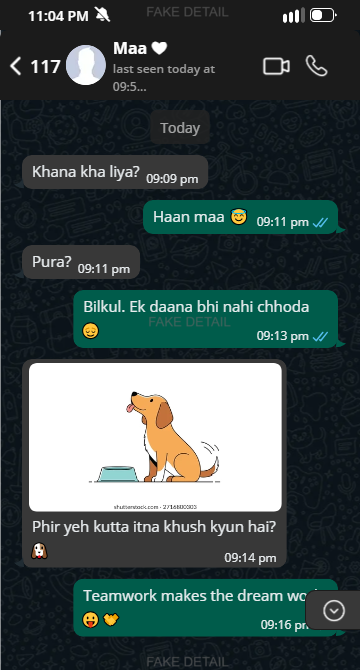 Mom & Son funny chat image