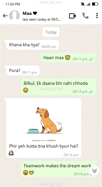 Mom & Son funny chat image