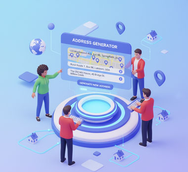 Generate random addresses for testing and demo data with the Random Address Generator