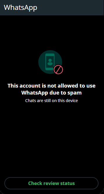 Suspended Spam images