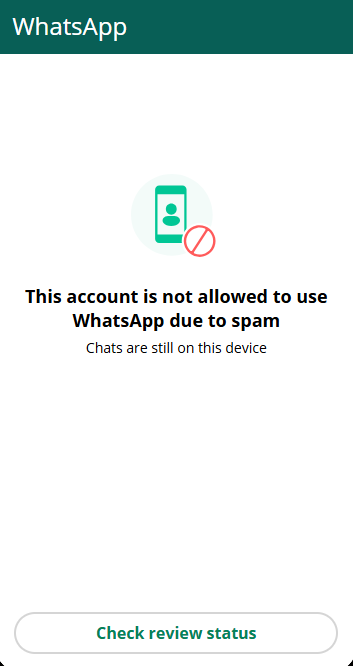 Suspended Spam images