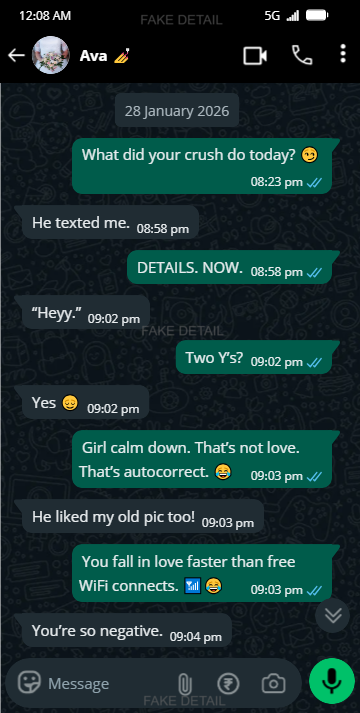 Friend funny chat image